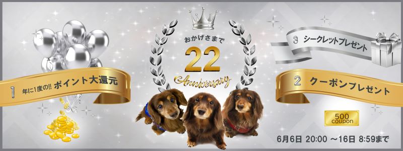 22周年記念キャンペーン